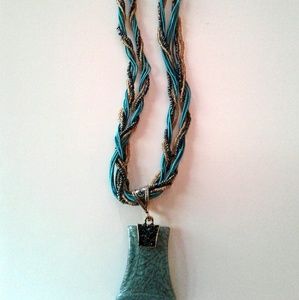 Bohemian Women's Rhinestone Statement  Necklace